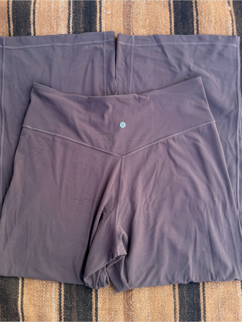 Lululemon Dark Gray Wide-Leg Yoga Pants